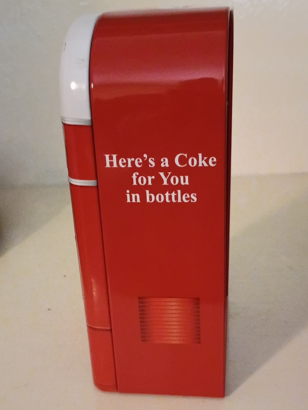 Coca Cola Tin Mini Fridge Coin Bank